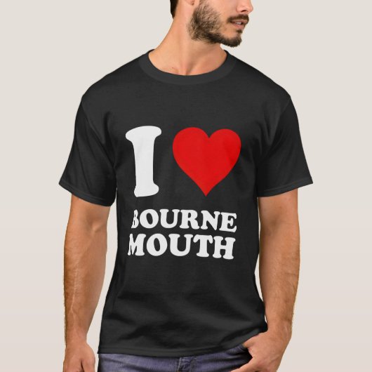 T-shirt I Love Bournemouth (Devant)
