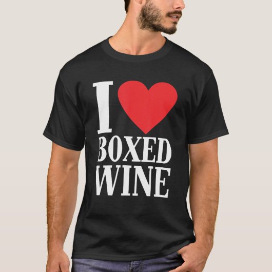 T-shirt I Love Boxed Vin pas cher 1 (Devant)
