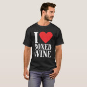 T-shirt I Love Boxed Vin pas cher 1 (Devant entier)