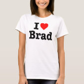 T-SHIRT "I LOVE BRAD" (Devant)