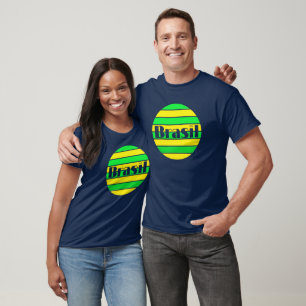 T-shirt I Love Brasil Soccer amour football soccer design