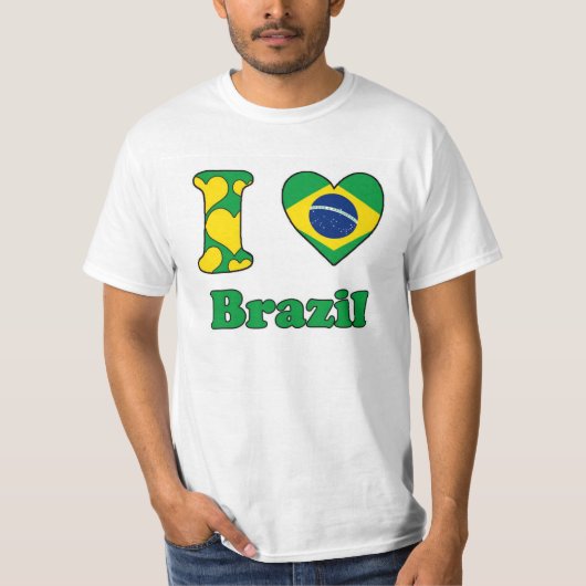 T-shirt I love Brazil (Devant)