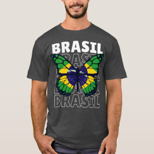 T-shirt I Love Brazil Brésil Drapeau Brésilien Fierté