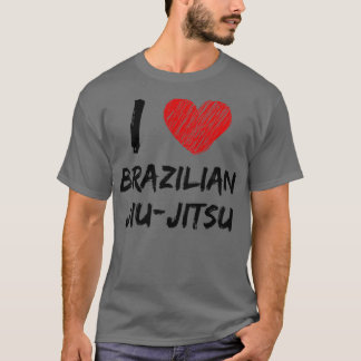 T-shirt I Love brésilien jiujitsu 1