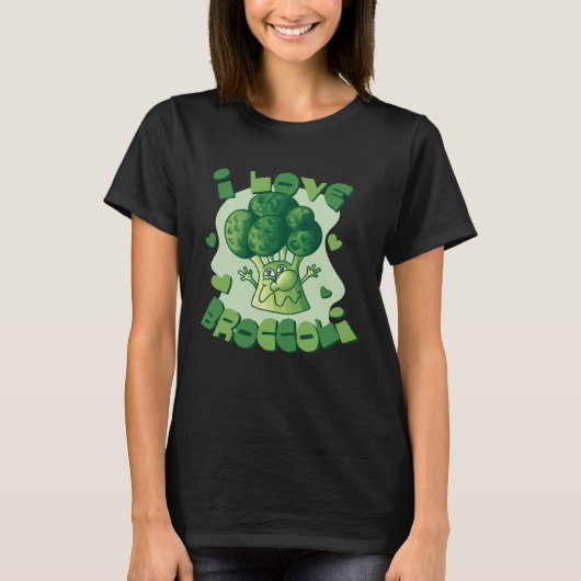 T-shirt I love broccoli (Devant)
