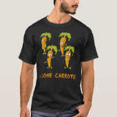 T-shirt I Love broccoli Avec Giraffe Funny Broccoli t shi (Devant)