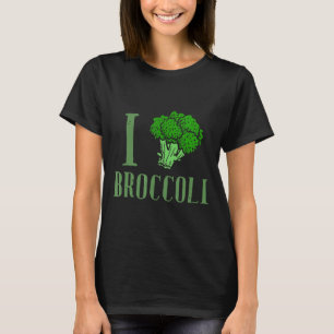 T-shirt I Love Broccoli Vegan Veggie Lover