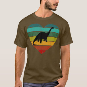 T-shirt I Love Brontosaurus Heart Dino Enfants Dinosaur
