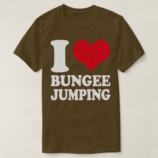 T-shirt I Love Bungee Jumping1 (Design devant)