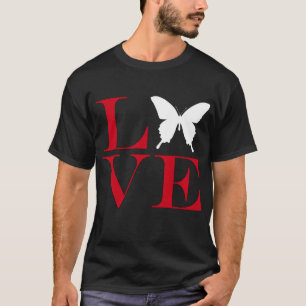 T-shirt I Love Butterflies - Tee de couleur foncée
