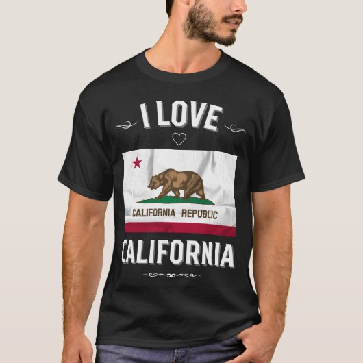 T-shirt I Love California friend (Devant)