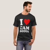 T-shirt I Love Cambodia (Devant entier)