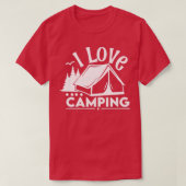 T-shirt I Love Camping Funny Camping (Design devant)