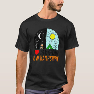 T-shirt I Love Camping New Hampshire America Outdoors Natu