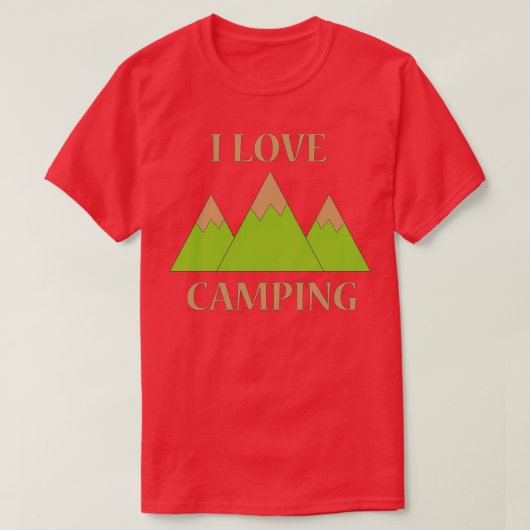 T-shirt I Love Camping Triblend (Design devant)