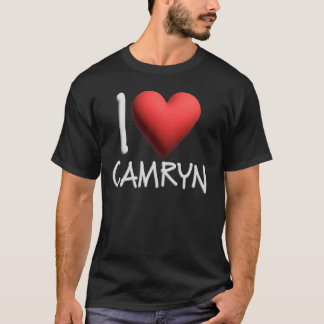 T-shirt I Love Camryn Nom Personnalisé Fille Femme Ami