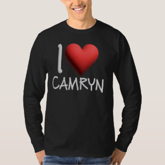T-shirt I Love Camryn Nom Personnalisé Fille Femme Ami