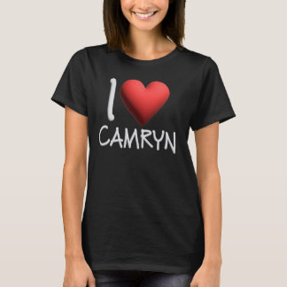 T-shirt I Love Camryn Nom Personnalisé Fille Femme Ami