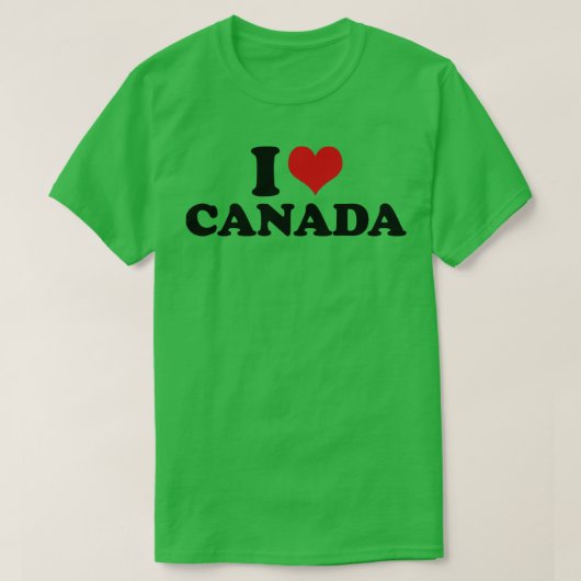 T-shirt I Love Canada (Design devant)