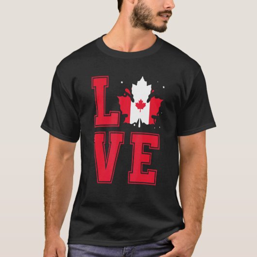 T-shirt I Love Canada (Devant)