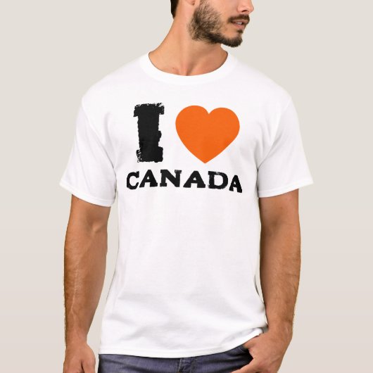 T-shirt I Love Canada, Anti Trump (Devant)