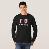 T-shirt I Love Canada for Canada fan I love Canada (Devant entier)