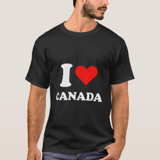 T-shirt I Love Canada Funny Sarcastic Canadien