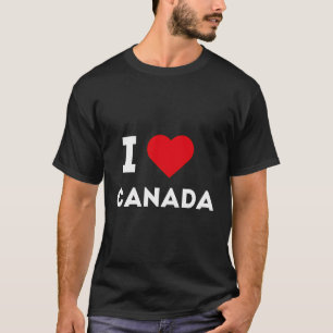 T-shirt I Love Canada I Heart Canada Canadian Pride Funny