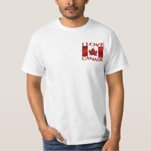 T-shirt I Love Canada Souvenir Chemise Homme Canad