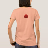 T-shirt I Love Canada Souvenir de dame Canada Chem (Dos)