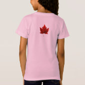 T-Shirt I Love Canada Souvenir d'enfant Chemise de fête du (Dos)