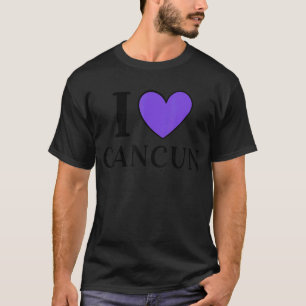 T-shirt I Love Cancun Mexique Vacances 1