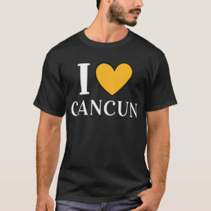 T-shirt I Love Cancun Mexique Vacances 8