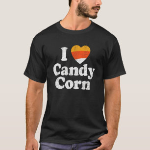 T-shirt I Love Candy Corn Halloween Retro 80's 70's Coût
