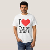 T-shirt I love candy store (Devant entier)