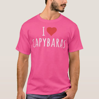 T-shirt I Love Capybaras