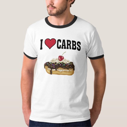 T-shirt I Love Carbs (Devant)