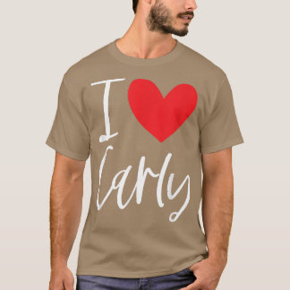 T-shirt I Love Carly Nom Fille Personnalisée Femme Bff Fri