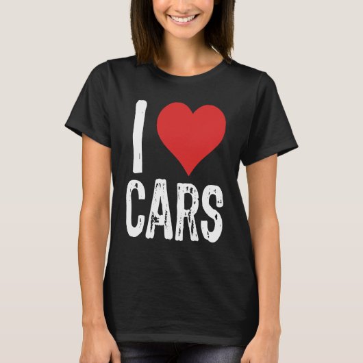 T-shirt I Love Cars (Devant)
