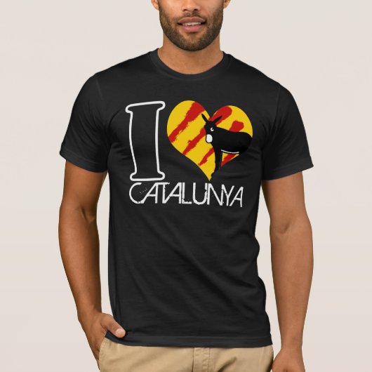 T-shirt I Love Catalunya (Devant)