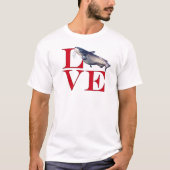 T-shirt I Love Catfish (Devant)