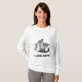 T-shirt I LOVE CATS (Devant entier)