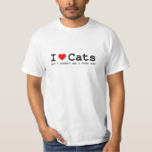 T-shirt I Love Cats (But I Couldn't Eat A Whole One) (Devant)