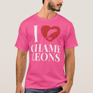 T-shirt I Love Chameleons Panther voilée Chamaeleonidae Ch