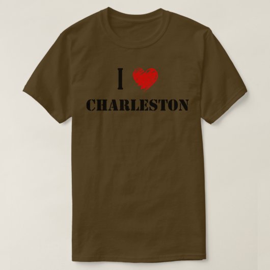 T-shirt I Love Charleston (Design devant)
