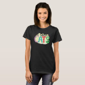 T-shirt I Love Chats Graphic Patchwork Chat (Devant entier)