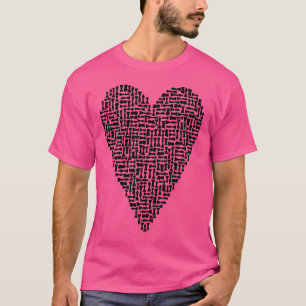 T-shirt I Love Chess Coeur Joueur Master Coach Pièces Mosa