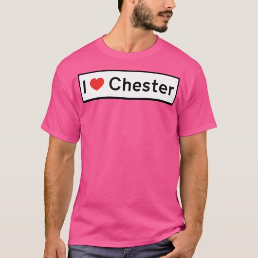 T-shirt I Love Chester (Devant)