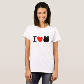 T-shirt "I LOVE CHIENS" (Devant entier)