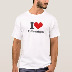 T-shirt I Love Chihuahuas Retro Athletic Vintage